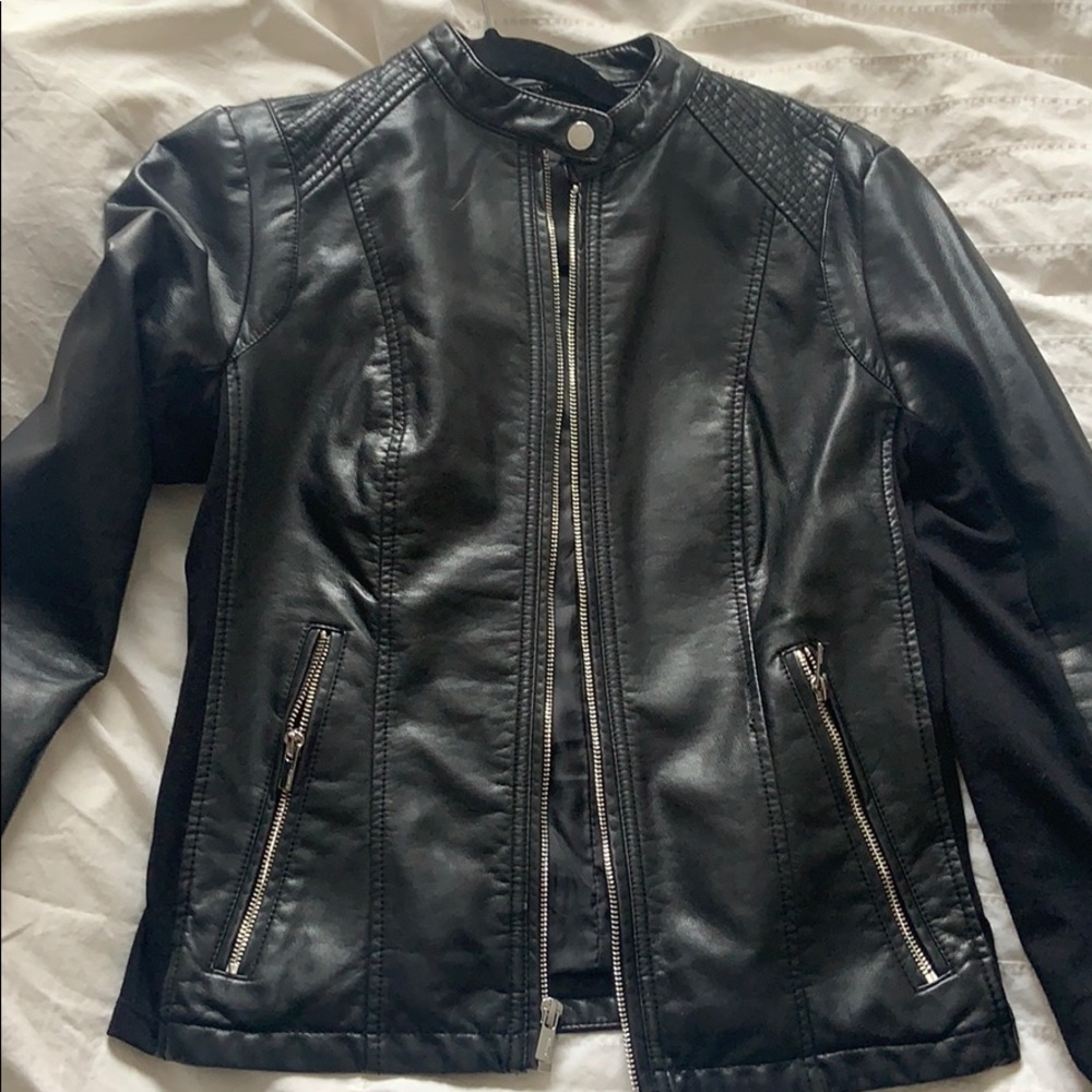 Express Faux Leather Jacket - Size Small